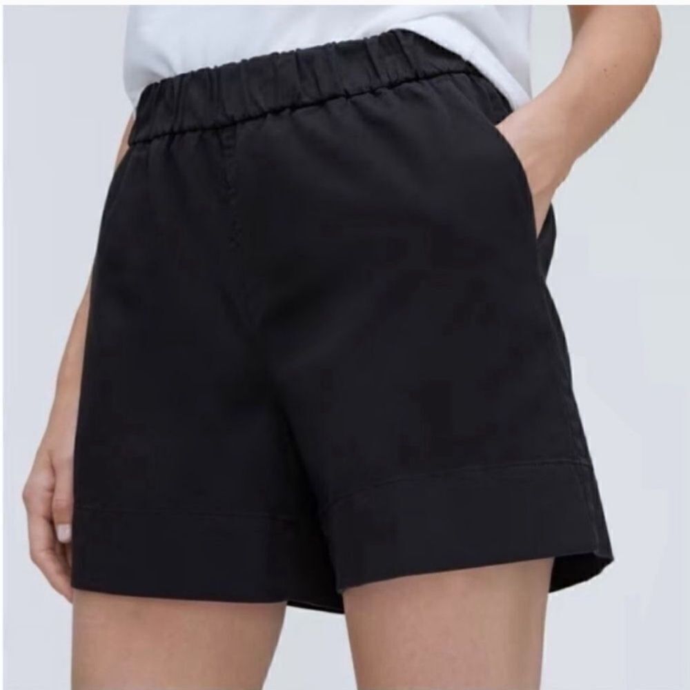 Everlane The Easy Short Black Organic Cotton Size 0